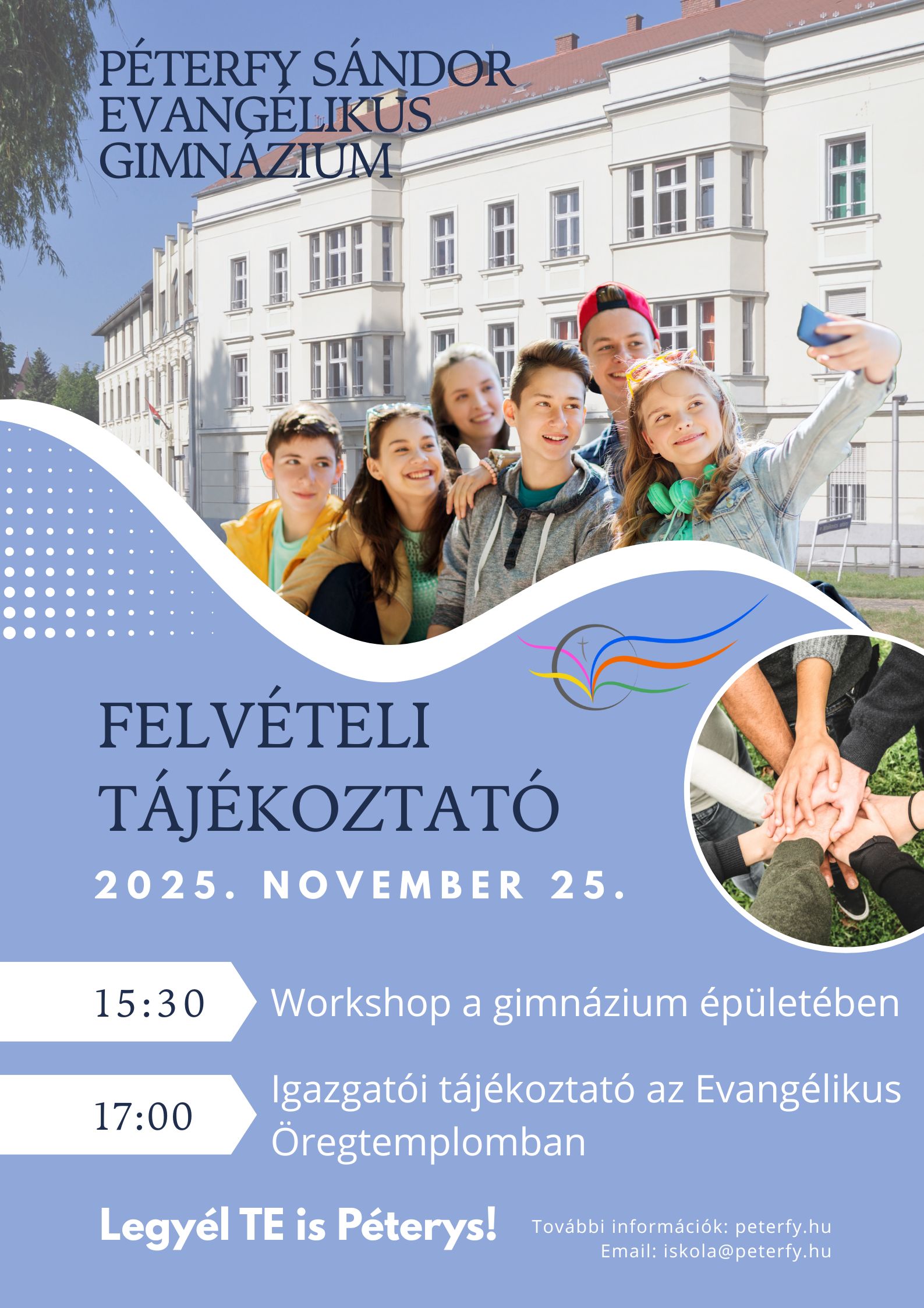 Felvételi tájékoztató plakát 2025